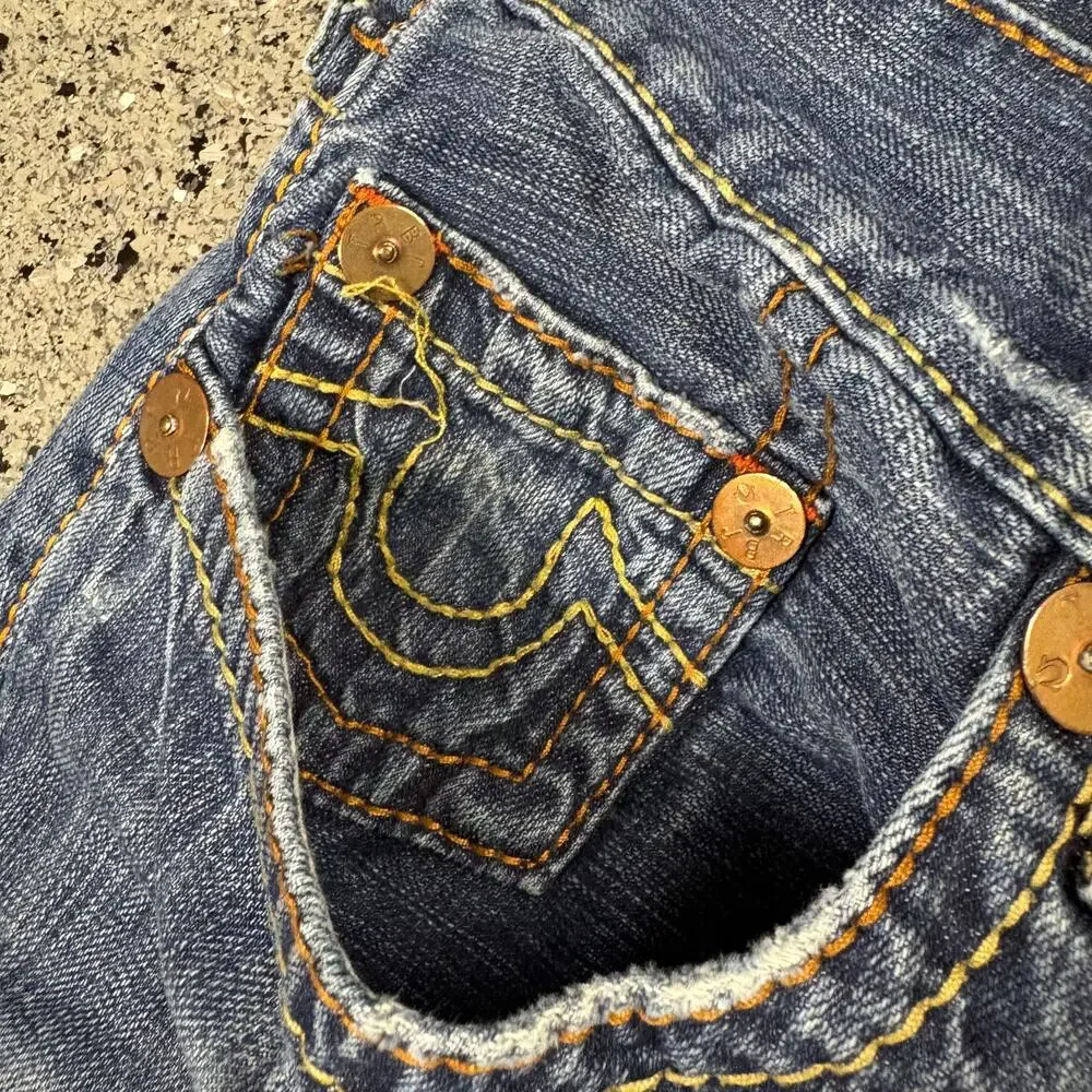 Vintage True Religion Johnny Big T Baggy Denim Jeans